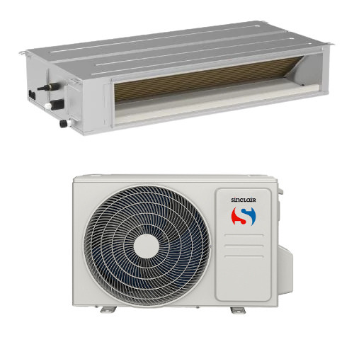Sinclair monosplit (ASD-30BI2 + ASGE-30BI2) inverter légcsatornázható klíma szett, 8,5 kW